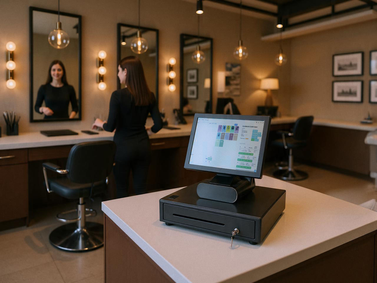 Kassensystem Friseur TIM.POS — Terminkalender, CRM, Kundenkartei inklusive